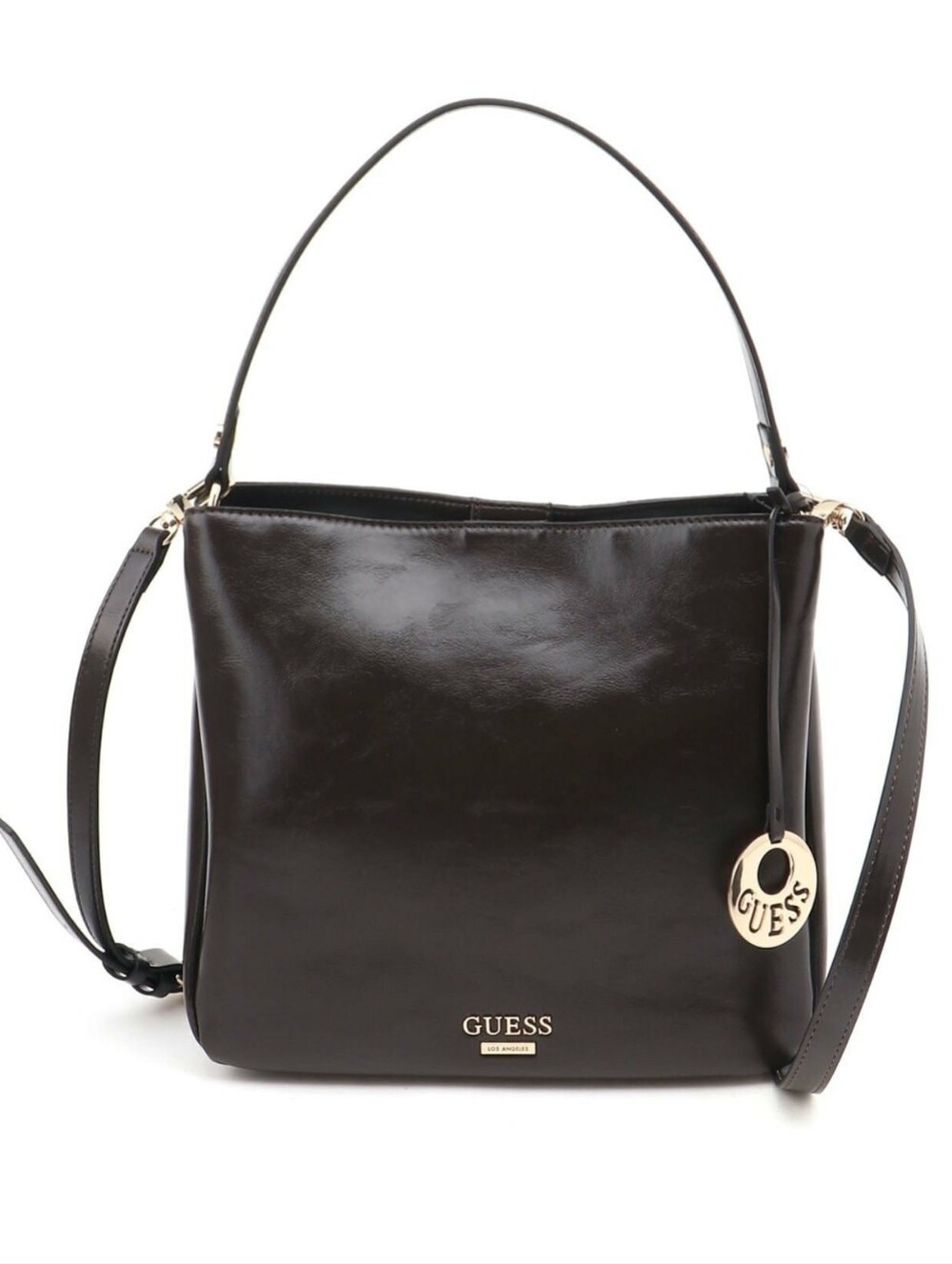 GUESS Dark Brown Shoulder Handbag